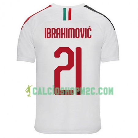 AC Milan Zlatan Ibrahimović 21 Maglia Trasferta 2019/2020 Manica Corta